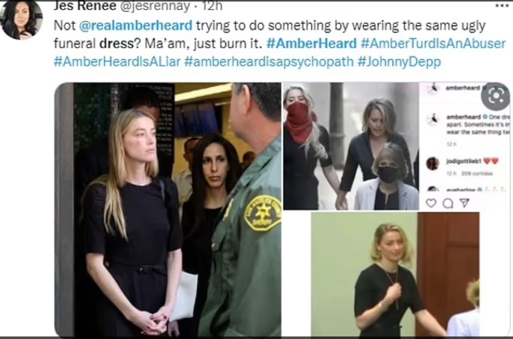 Social media users mock Amber Heard